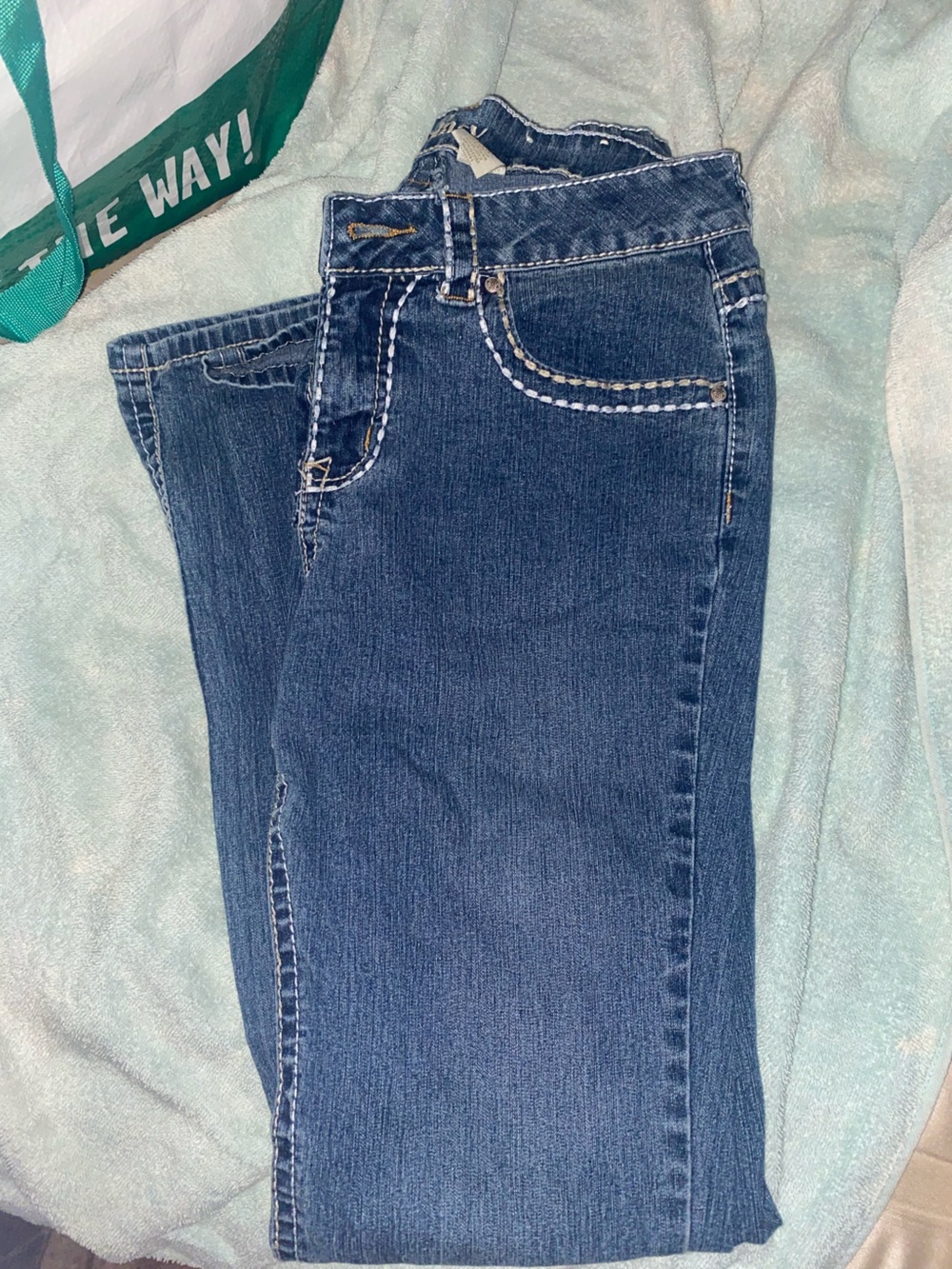 5 Women's Jeans and Brown Pants - Blue and Brown - Picture 2 of 2
